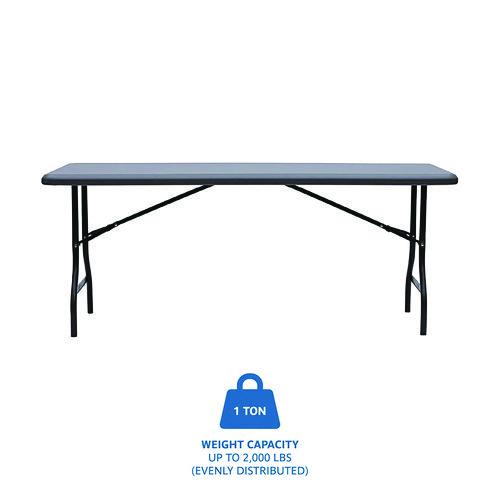 Picture of IndestrucTable Industrial Folding Table, Rectangular, 72" x 30" x 29", Charcoal