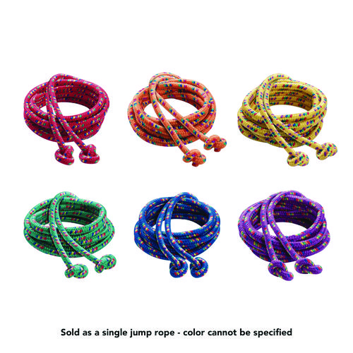 Picture of Braided Nylon Jump Ropes, 8 ft, Assorted, 6/Pack