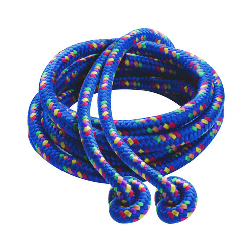 Picture of Braided Nylon Jump Ropes, 8 ft, Assorted, 6/Pack