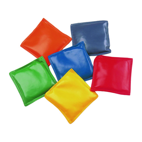 Picture of Bean Bag Set, Vinyl, 4", Assorted Colors, 12/Box