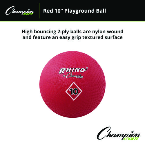 Picture of Playground Ball, 10" Diameter, Red