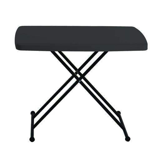 Picture of IndestrucTable Classic Personal Folding Table, 30" x 20" x 25" to 28", Charcoal