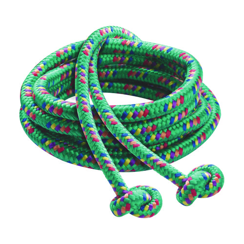 Picture of Braided Nylon Jump Ropes, 8 ft, Assorted, 6/Pack