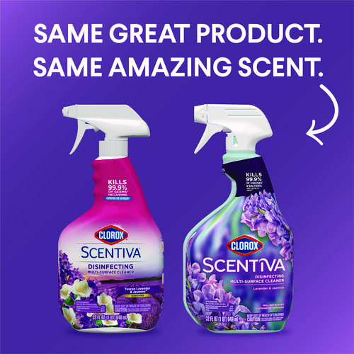 Picture of Scentiva Disinfecting Multi-Surface Cleaner, Lavender and Jasmine, 32 oz, 9/Carton