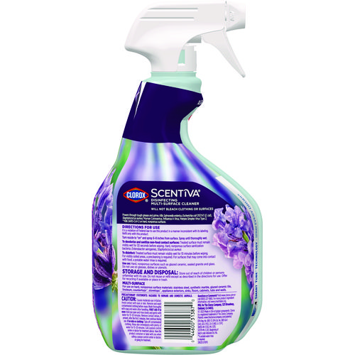 Picture of Scentiva Disinfecting Multi-Surface Cleaner, Lavender and Jasmine, 32 oz, 9/Carton