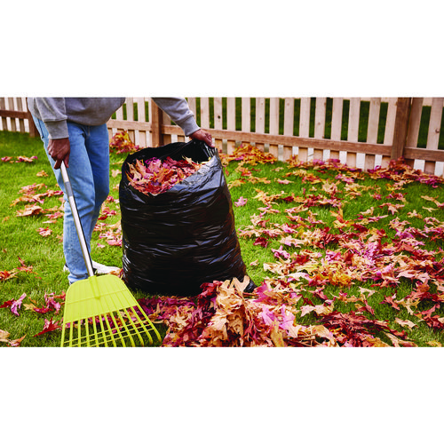 Picture of ForceFlexPlus Drawstring Large Trash Bags, 30 gal, 1.05 mil, 30" x 32", Black, 70/Box