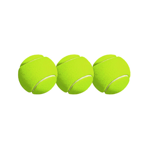 Picture of Tennis Balls, 2.5" Diameter, Yellow, 3/Pack