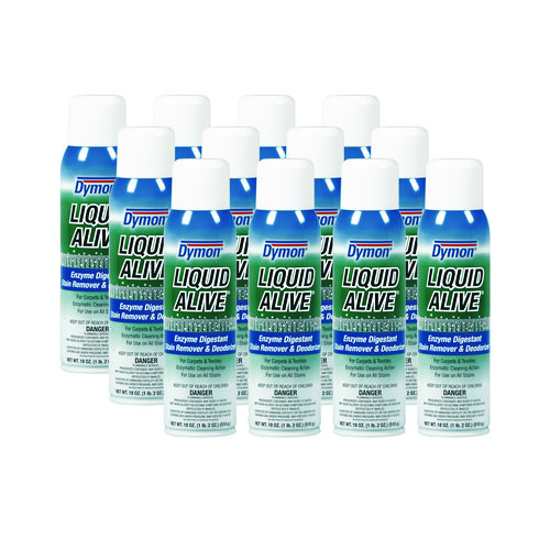 Picture of LIQUID ALIVE Carpet Cleaner/Deodorizer, 20 oz Aerosol Spray, 12/Carton