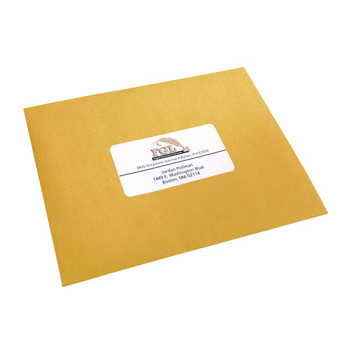 Picture of White Shipping Labels-Bulk Packs, Inkjet/Laser Printers, 2 x 4, White, 10/Sheet, 250 Sheets/Box