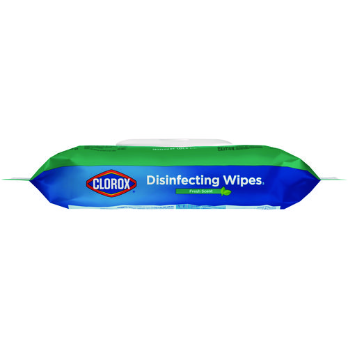 Picture of Disinfecting Cleaning Wipes, Flex Pack, 1-Ply, 8 x 7, Fresh Scent, White, 75 Towels/Box