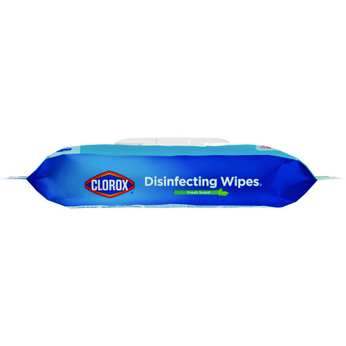 Picture of Disinfecting Cleaning Wipes, Flex Pack, 1-Ply, 8 x 7, Fresh Scent, White, 75 Towels/Box