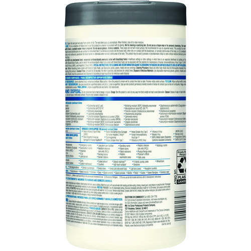 Picture of VersaSure Cleaner Disinfectant Wipes, 1-Ply, 6.75 x 8, Fragranced, White, 150/Canister, 6 Canisters/Carton