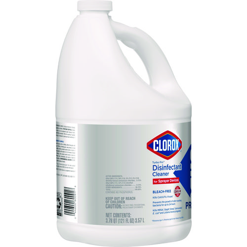 Picture of Turbo Pro Disinfectant Cleaner for Sprayer Devices, 121 oz Bottle, 3/Carton