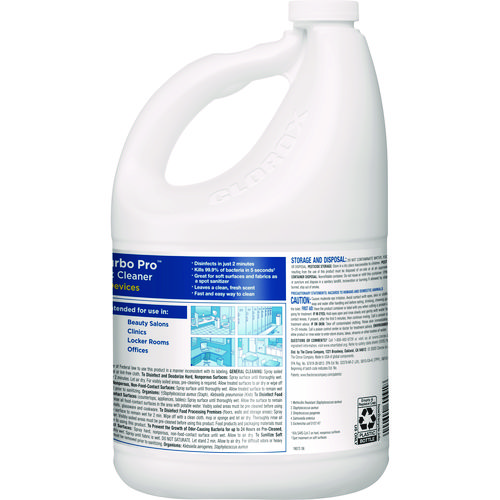 Picture of Turbo Pro Disinfectant Cleaner for Sprayer Devices, 121 oz Bottle, 3/Carton