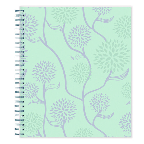 Picture of Rue Du Flore Monthly Planner, Floral Artwork, 10 x 8, Jade/Lavender Cover, 12-Month (Jan to Dec): 2025