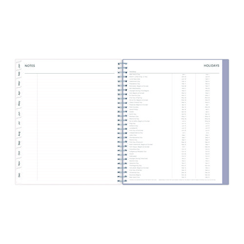 Picture of Rue Du Flore Monthly Planner, Floral Artwork, 10 x 8, Jade/Lavender Cover, 12-Month (Jan to Dec): 2025