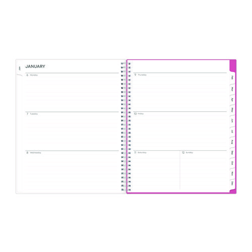 Picture of Breast Cancer Awareness Create-Your-Own Cover Weekly/Monthly Planner, Orchids Artwork, 11 x 8.5, 12-Month (Jan to Dec): 2025