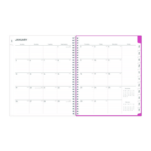 Picture of Breast Cancer Awareness Create-Your-Own Cover Weekly/Monthly Planner, Orchids Artwork, 11 x 8.5, 12-Month (Jan to Dec): 2025