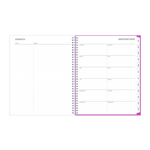 Picture of Breast Cancer Awareness Create-Your-Own Cover Weekly/Monthly Planner, Orchids Artwork, 11 x 8.5, 12-Month (Jan to Dec): 2025