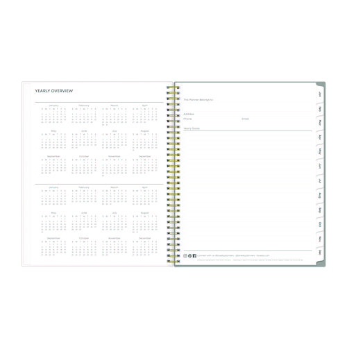 Picture of Sophie Frosted Weekly/Monthly Planner, Floral Artwork, 11 x 8.5, Multicolor Cover, 12-Month (Jan to Dec): 2025