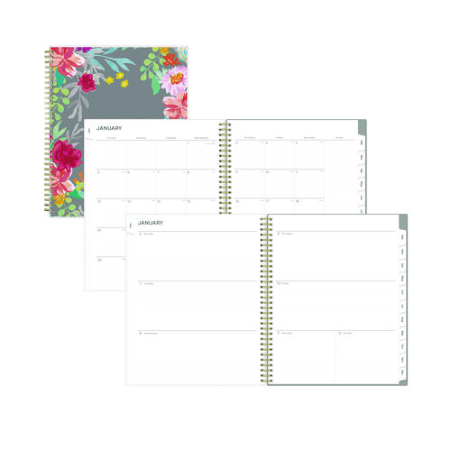 Picture of Sophie Frosted Weekly/Monthly Planner, Floral Artwork, 11 x 8.5, Multicolor Cover, 12-Month (Jan to Dec): 2025