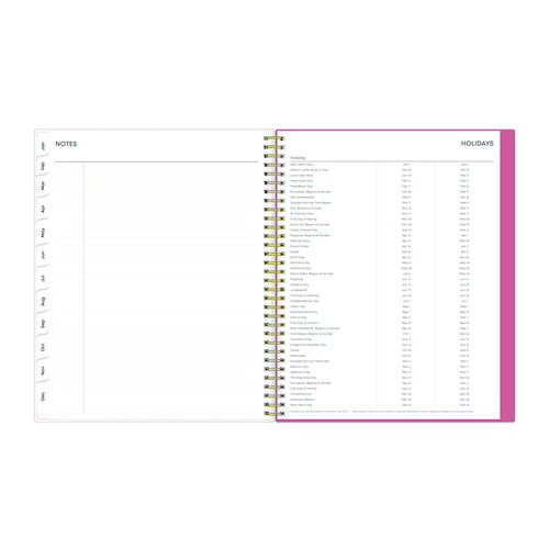 Picture of Fly By Frosted Weekly/Monthly Planner, Butterflies Artwork, 11 x 8.5, Blush/Pink Cover, 12-Month (Jan to Dec): 2025