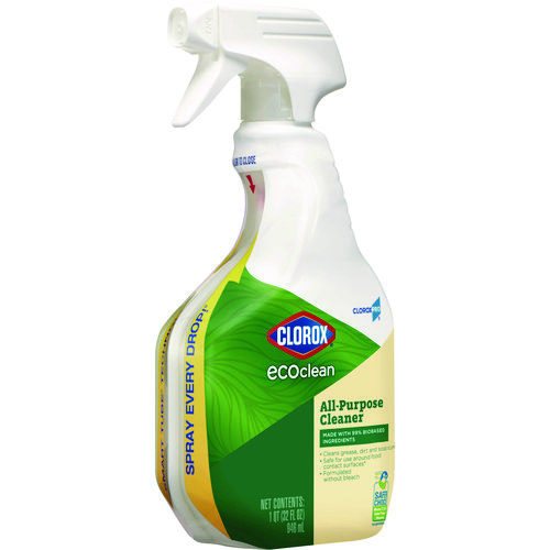 Picture of Clorox Pro EcoClean All-Purpose Cleaner, Unscented, 32 oz Spray Bottle, 9/Carton