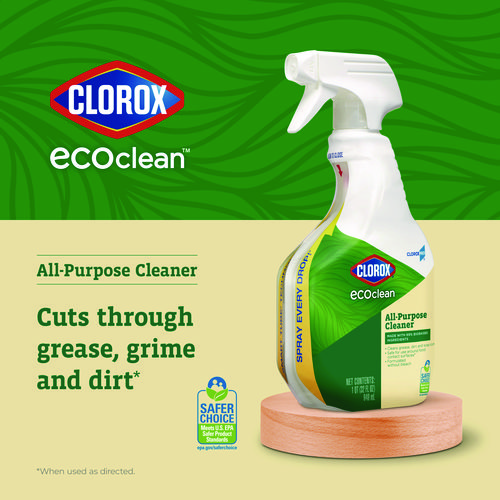 Picture of Clorox Pro EcoClean All-Purpose Cleaner, Unscented, 32 oz Spray Bottle, 9/Carton