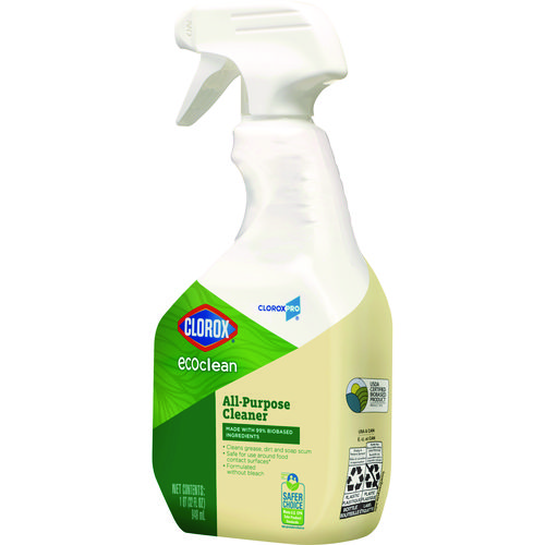 Picture of Clorox Pro EcoClean All-Purpose Cleaner, Unscented, 32 oz Spray Bottle, 9/Carton