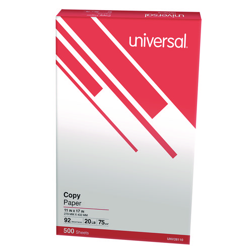 Copy+Paper%2C+92+Bright%2C+20+lb+Bond+Weight%2C+11+x+17%2C+White%2C+500+Sheets%2FReam