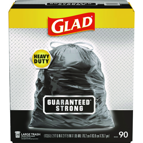 Guaranteed+Strong+Large+Drawstring+Trash+Bags%2C+Three-Ply%2C+30+gal%2C+1.05+mil%2C+30%26quot%3B+x+33%26quot%3B%2C+Black%2C+90%2FCarton