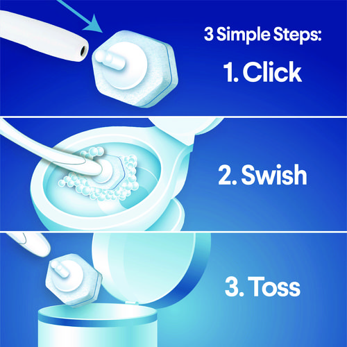 Picture of ToiletWand Disposable Toilet Cleaning System: Handle, Caddy and Refills, White