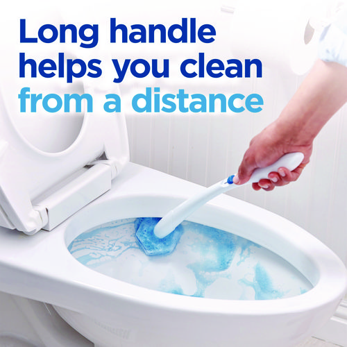 Picture of ToiletWand Disposable Toilet Cleaning System: Handle, Caddy and Refills, White