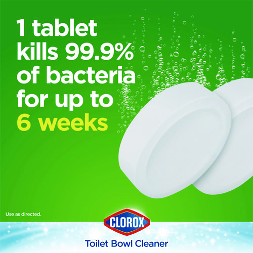 Picture of Ultra Clean Toilet Tablets Bleach, 3.5 oz Tablet, 2/Pack, 6 Packs/Carton