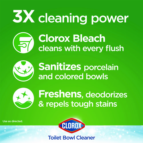 Picture of Ultra Clean Toilet Tablets Bleach, 3.5 oz Tablet, 2/Pack, 6 Packs/Carton