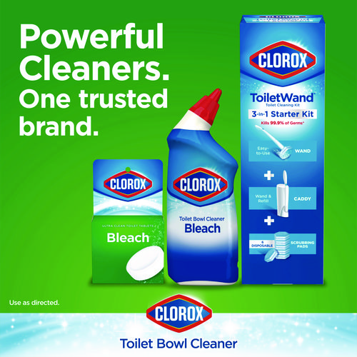 Picture of Ultra Clean Toilet Tablets Bleach, 3.5 oz Tablet, 2/Pack, 6 Packs/Carton