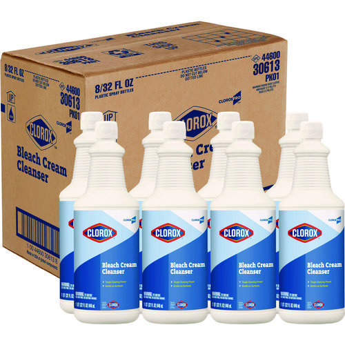 Picture of Bleach Cream Cleanser, Fresh Scent, 32 oz Bottle, 8/Carton