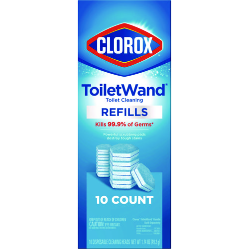 Picture of Disinfecting ToiletWand Refill Heads, Blue/White, 10/Pack, 6 Packs/Carton