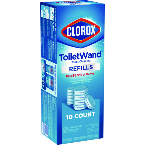 Picture of Disinfecting ToiletWand Refill Heads, Blue/White, 10/Pack, 6 Packs/Carton