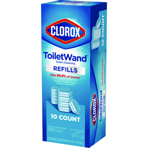 Picture of Disinfecting ToiletWand Refill Heads, Blue/White, 10/Pack, 6 Packs/Carton