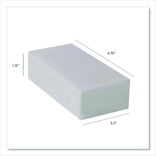 Picture of Melamine Block Erasing Sponge, 4.75 x, 2.65, 1.12" Thick, White, 24/Carton