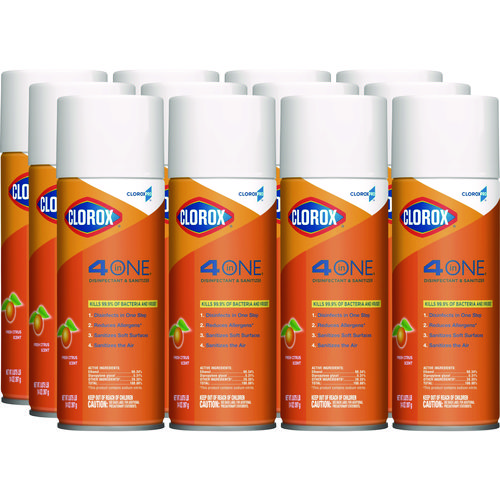 4-In-One+Disinfectant+And+Sanitizer%2C+Citrus%2C+14+Oz+Aerosol+Spray%2C+12%2Fcarton