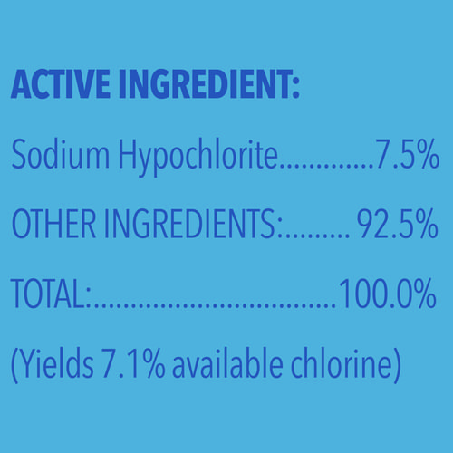 Picture of Concentrated Regular Disinfecting Bleach, 43 oz Bottle, 6/Carton