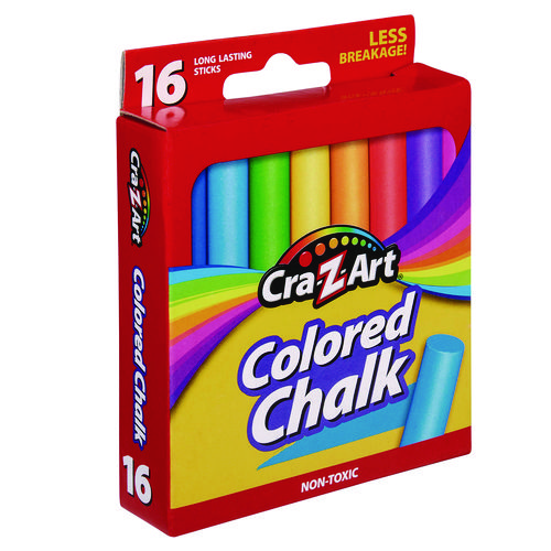 Picture of Colored Chalk, Assorted Colors, 16/Pack