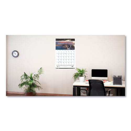 Picture of Earthscapes Recycled Monthly Wall Calendar, Scenic Beauty Photography, 12 x 16.5, White Sheets, 12-Month (Jan-Dec): 2025