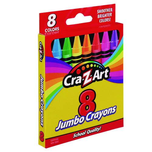 Picture of Jumbo Crayons, 8 Assorted Colors, 8/Pack