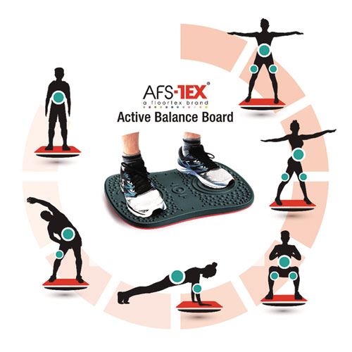 Picture of AFS-TEX Active Balance Board, 14 x 20 x 2.5, Black