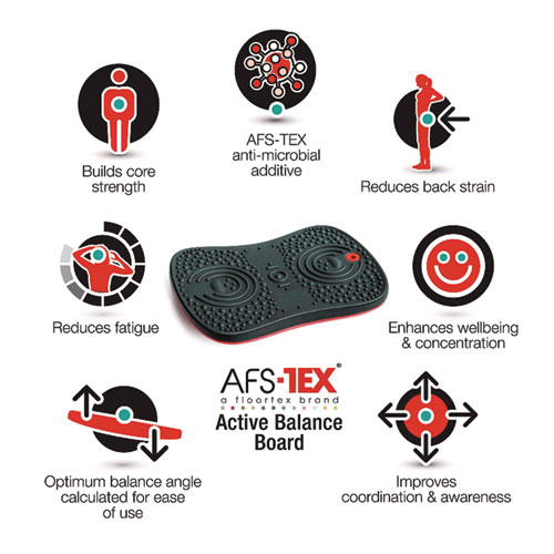 Picture of AFS-TEX Active Balance Board, 14 x 20 x 2.5, Black