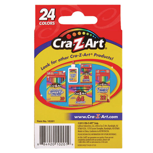 Picture of School Quality Crayon, Assorted Colors, 24/Box