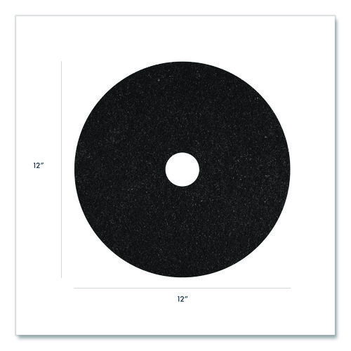 Picture of Stripping Pads, 12" Diameter, Black, 5/Carton